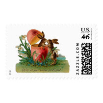 Easter Bunny Kiss postage by easterfun Easter Bunny Kiss postage