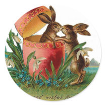 Easter Bunny Kiss stickers