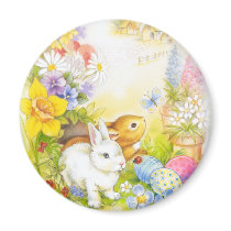 Easter bunny fridge magnets