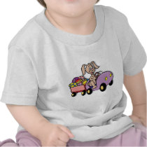 Easter Bunny Modern Deliveries t-shirts