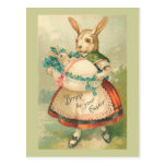 Easter Bunny Mother And Child postcards