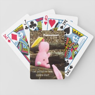 Easter Bunny Needs Medical Help Playing Cards