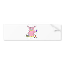 Easter Bunny Penguin Bumper Stickers