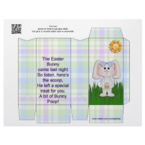 Easter Bunny POOP Pinch box Party Favors FUNNY Flyer