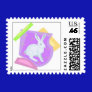 Easter Bunny Postage Stamp