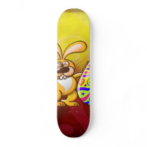 Easter Bunny Proud of his Big Decorated Egg Skateboard Decks