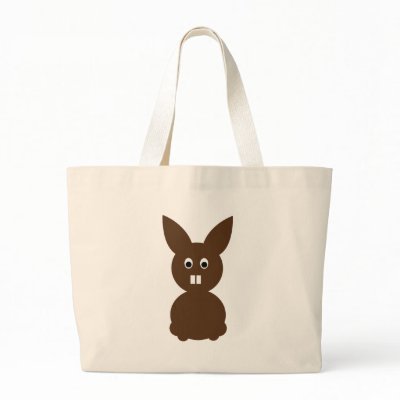 easter bunny rabbit tote bags by Tomaniac