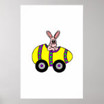 Easter Bunny Racer Poster
