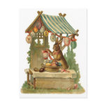 Easter Bunny Roadside Egg Stand Postcard
