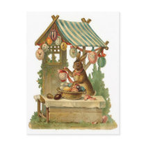 Easter Bunny Roadside Egg Stand postcards