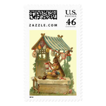 Easter Bunny Roadside Egg Stand Stamps