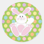 Easter Bunny Round Stickers