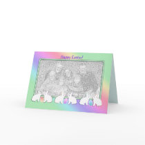 Easter Bunny Row (photo frame) cards by xfinity7 Easter Bunny Row (photo frame) cards