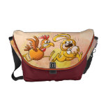 Easter Bunny Stealing an Egg from a Furious Hen Messenger Bag