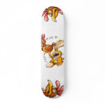 Easter Bunny Stealing an Egg from a Hen Skate Decks