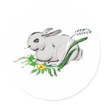 Easter Bunny stickers by funnyholidaytshirts Easter Bunny stickers