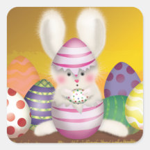 Easter Bunny stings Stickers