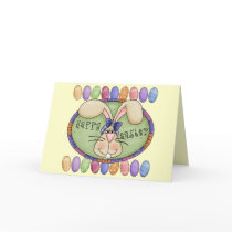 Easter Bunny T Shirts and Gifts Greeting Cards