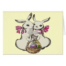 Easter Bunny T shirts and Gifts Greeting Cards