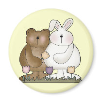 Easter Bunny T shirts and Gifts magnets