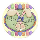 Easter Bunny T Shirts and Gifts Round Stickers
