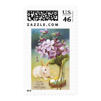 Easter Bunny & Violets Postage