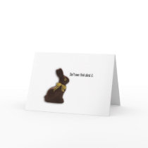EASTER BUNNY WITH ATTITUDE TEMPLATE CARD