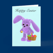 Easter Bunny with Basket Card cards