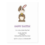 Easter Bunny with Colored Eggs Postcards