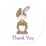 Easter Bunny with Colored Eggs Sticker