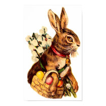 Easter Bunny With Eggs and Pussy Willows posters