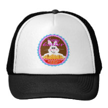Easter Bunny with Peeps t-shirts Mesh Hat