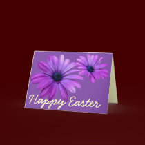 Easter Card Blue Flowers Custom Daisy Cards cards