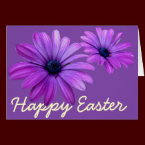 Easter Card Blue Flowers Custom Daisy Cards cards