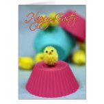 Easter Card Fuzzy Chick