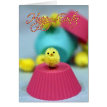 Easter Card Fuzzy Chick
