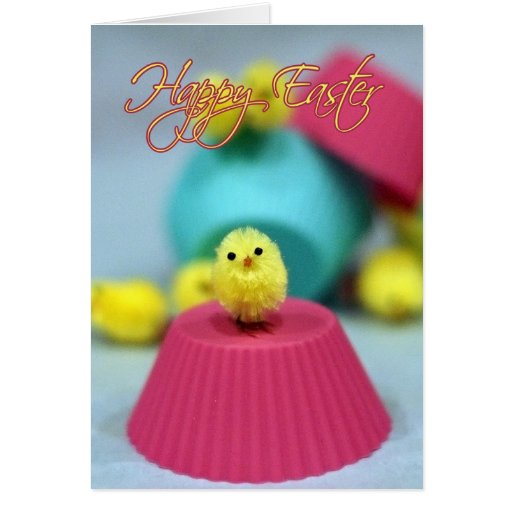 Easter Card Fuzzy Chick