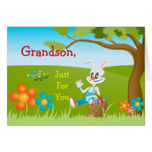 Easter Card Just For Grandson