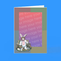 Easter Card Template Pink by ZachBear Easter Card Template Pink
