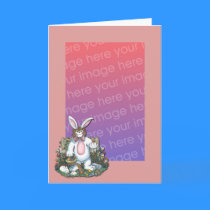 Easter Card Template Pink by ZachBear Easter Card Template Pink