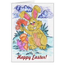 Easter Card with Bunny