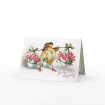 Easter Chick and Flowers cards by Memory_Lane Easter Chick and Flowers cards