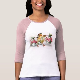Easter Chick and Flowers shirt
