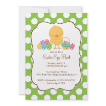 Easter Chick Egg Hunt Easter Party Invitation