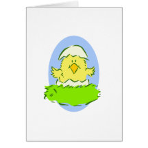 Easter Chick Greeting Card