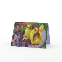 Easter Chick Greetings cards