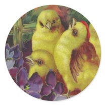 Easter Chick Greetings stickers