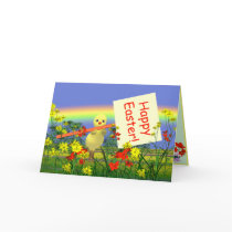 Easter Chick Greets cards by Peerdrops Easter Chick Greets cards