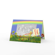 Easter Chick Greets (photo frame) cards