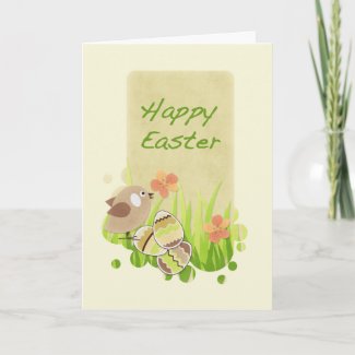 Easter Chick - Happy Easter Card